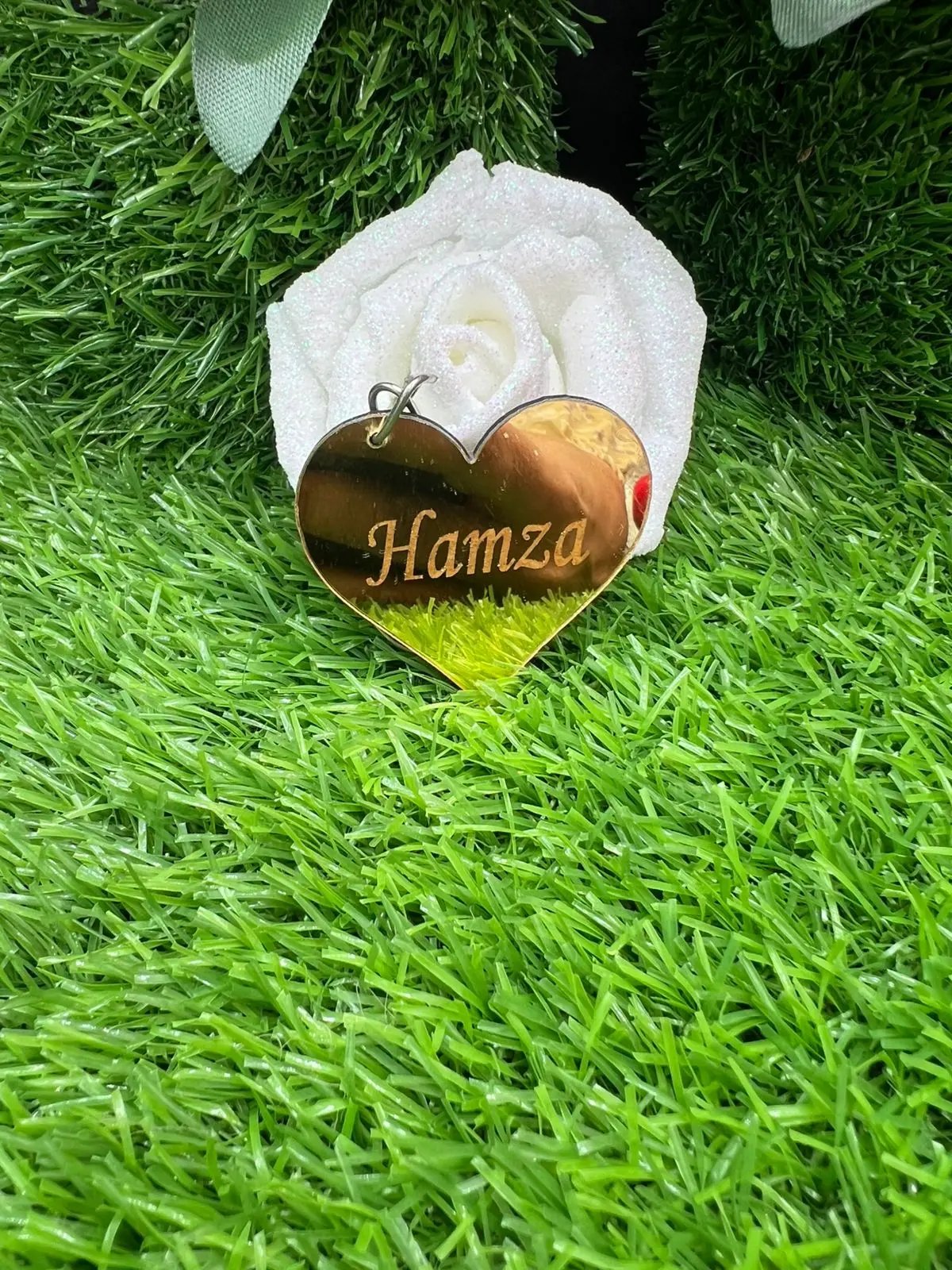 Customized Acrylic Heart Name Keychain - HaveLock Shop