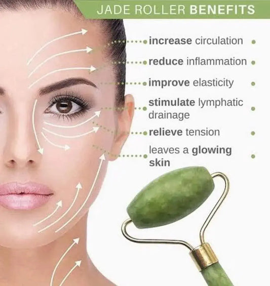 Jade Face Roller & GuaSha Stone
