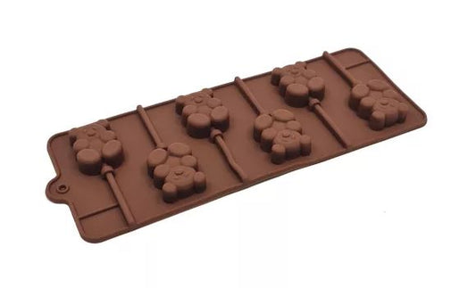 Teddy Bear Silicone Lollipop Mold 6 Cavity HaveLock Shop
