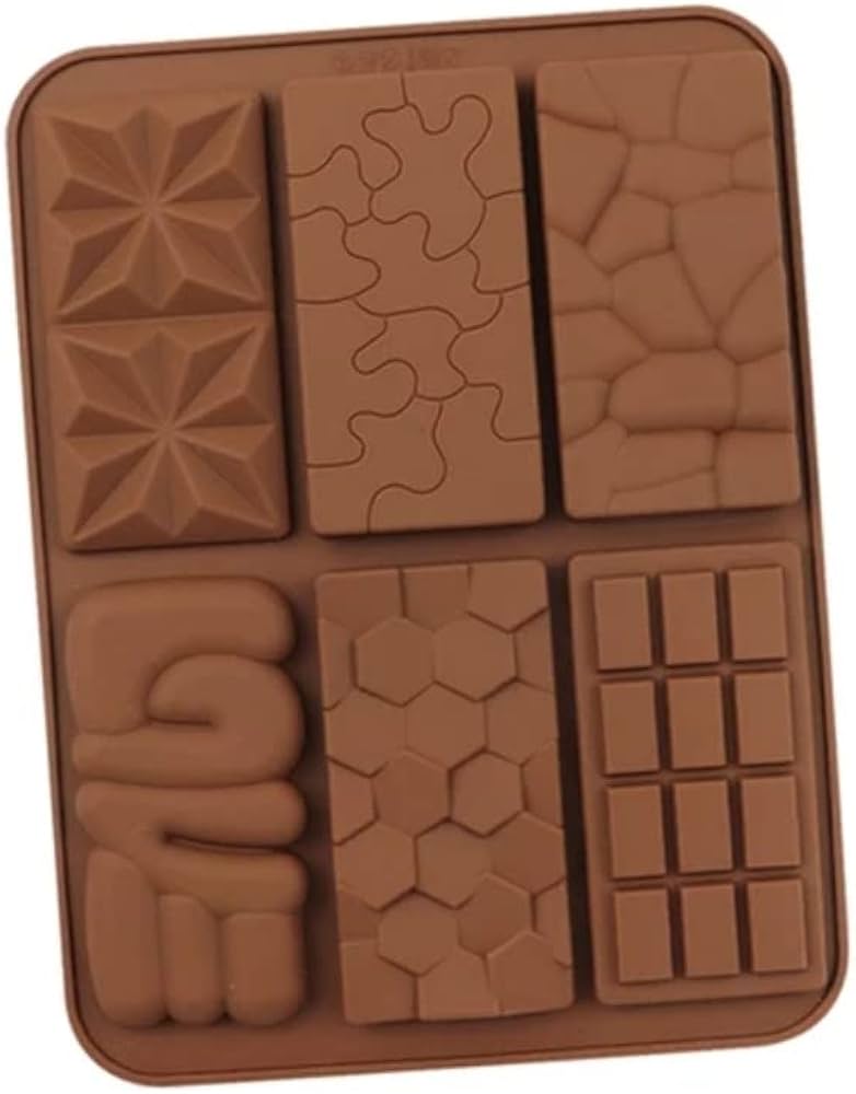 Love & Multi Designs Mini Chocolate Bars Silicone Mold 6 Cavity HaveLock Shop