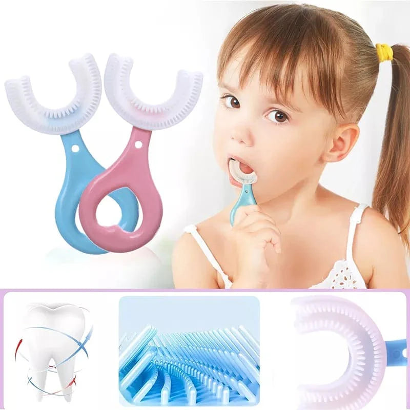 U-Shaped Baby Toothbrush Soft Silicone Brush HaveLock Shop