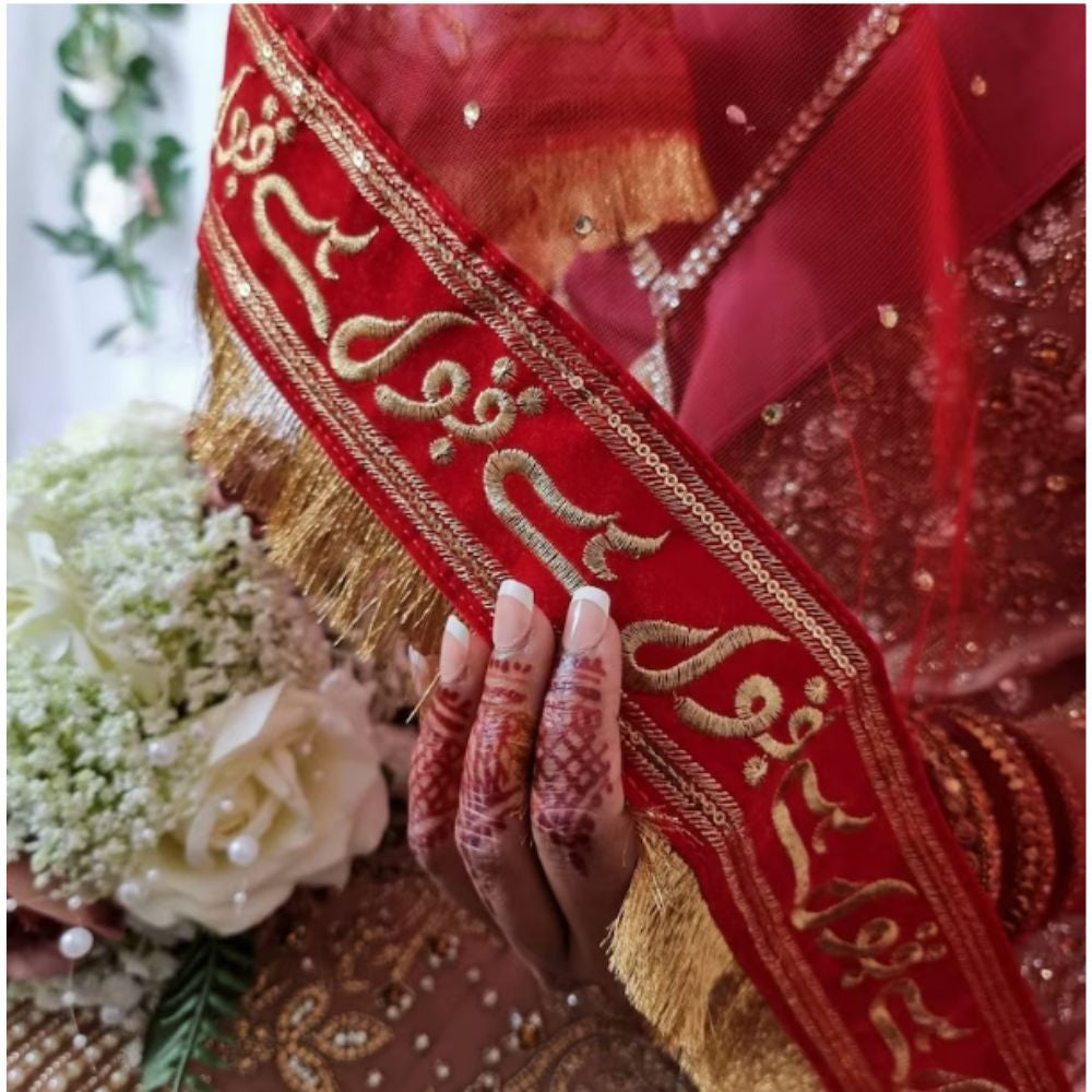 Customized Bridal Name Nikkah Dupatta HaveLock Shop