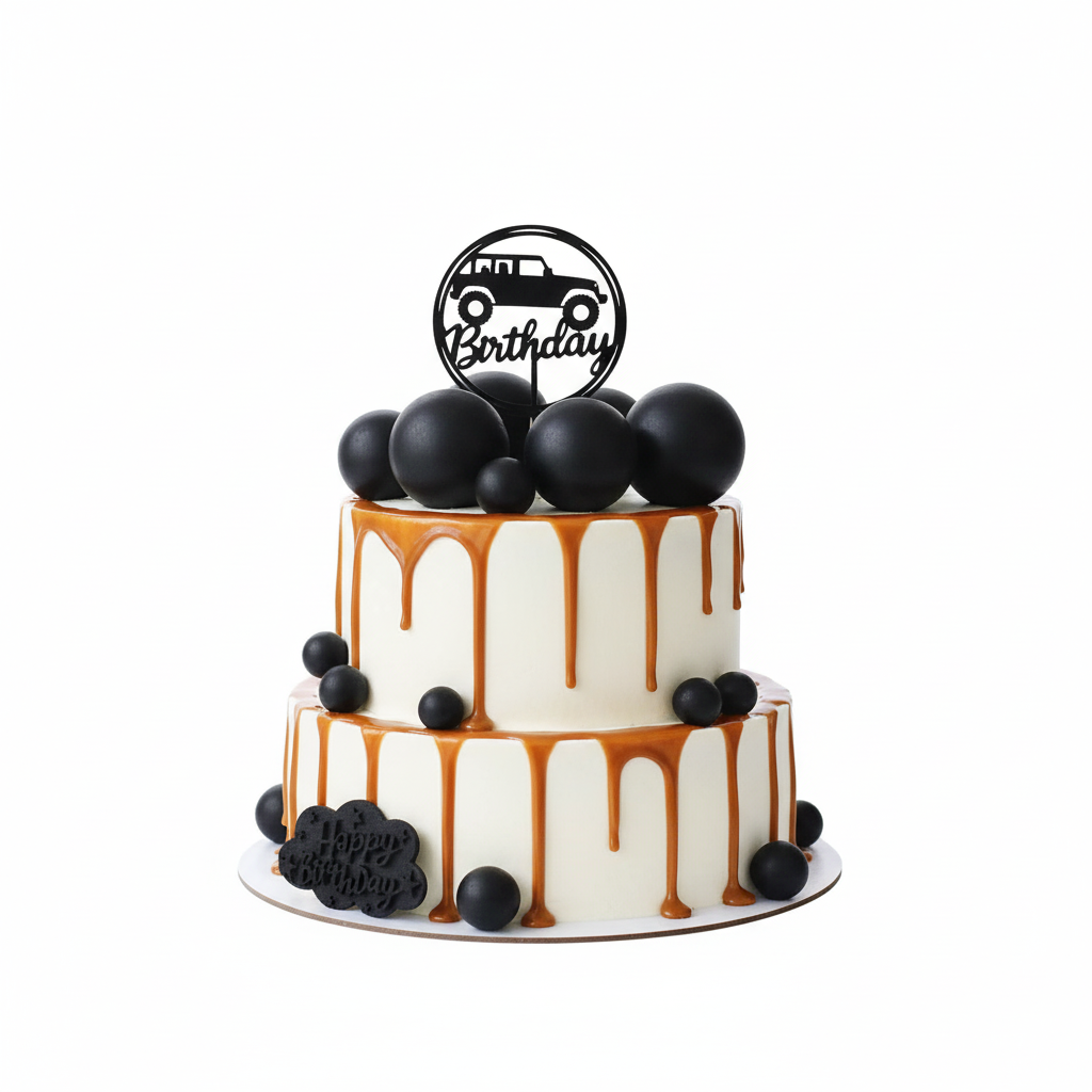 Artificial Black Faux Ball Topper 20Pcs Set HaveLock Shop