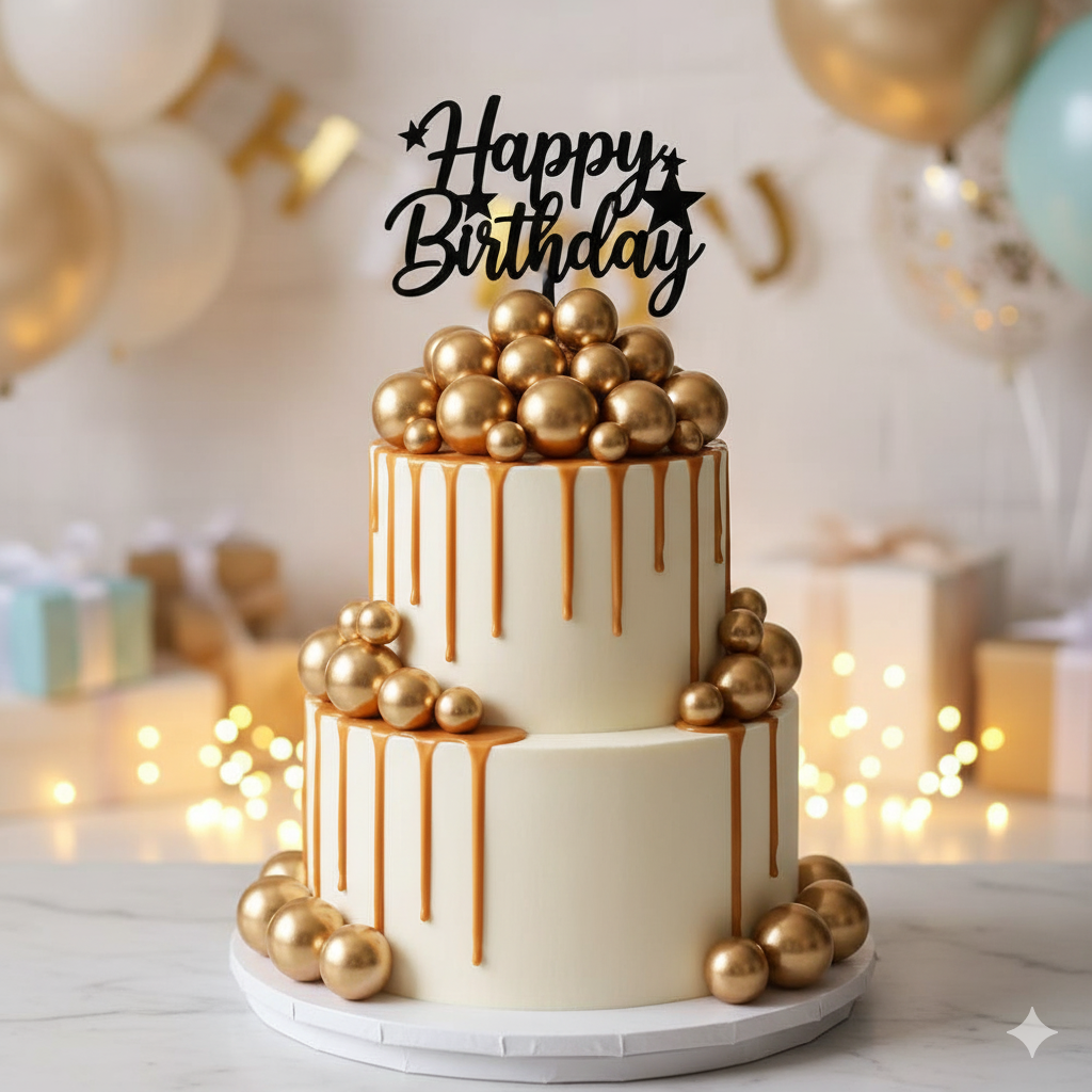 Artificial Golden Faux Ball Topper 20Pcs Set HaveLock Shop