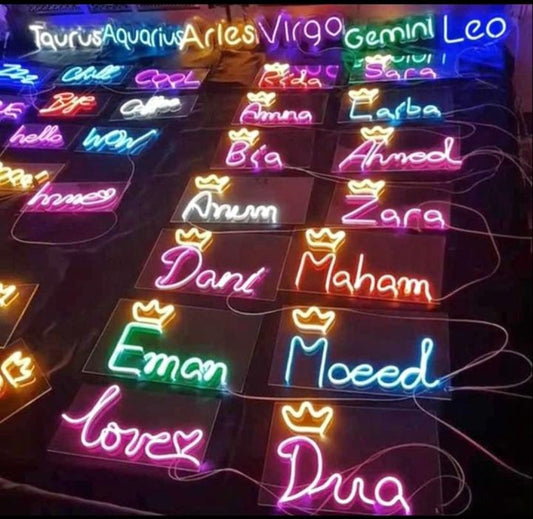 Any Customized NEON Sign Board - Neon Name Plate HaveLock Shop