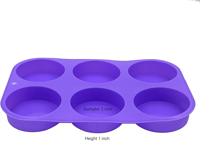 (New) Silicon Soap Mold Round 6 cavity HaveLock Shop
