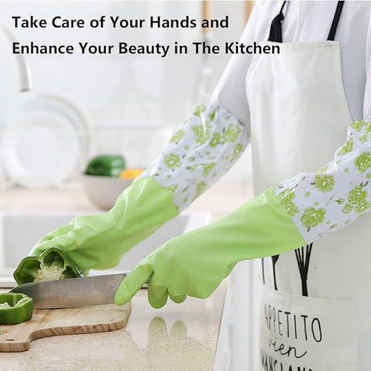 Long sleeve silicon dishwashing gloves HaveLock Shop