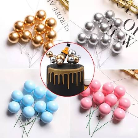 Artificial Cake Faux Ball Topper 20Pcs Set