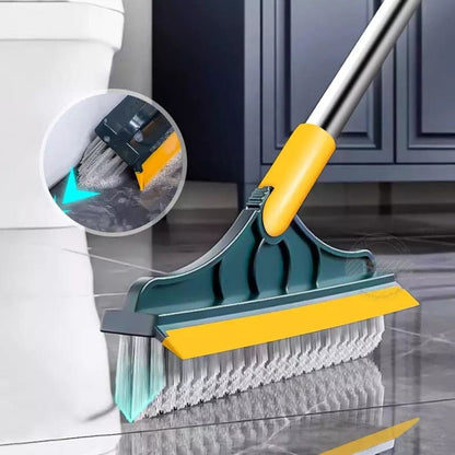 Bathroom Cleaning Brush with Wiper 2 in 1 Tiles Cleaning Brush HaveLock Shop