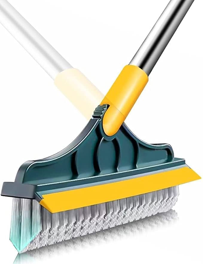Bathroom Cleaning Brush with Wiper 2 in 1 Tiles Cleaning Brush HaveLock Shop