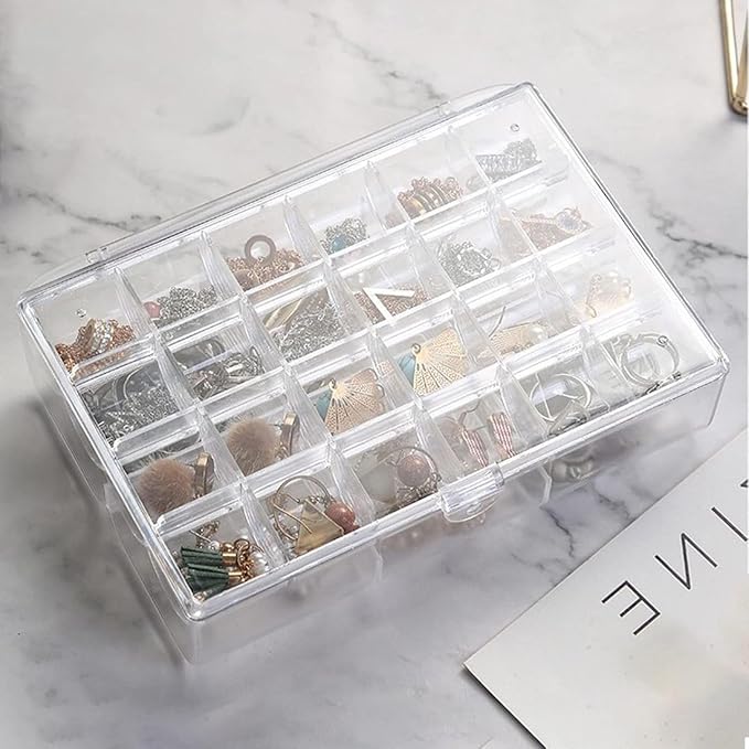 Acrylic 2-Layer Jewelry Storage Box Transparent HaveLock Shop