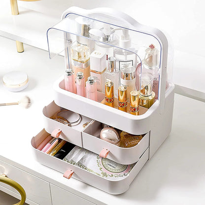 3-Drawer Dustproof Cosmetic and  Makeup Organizer HaveLock Shop