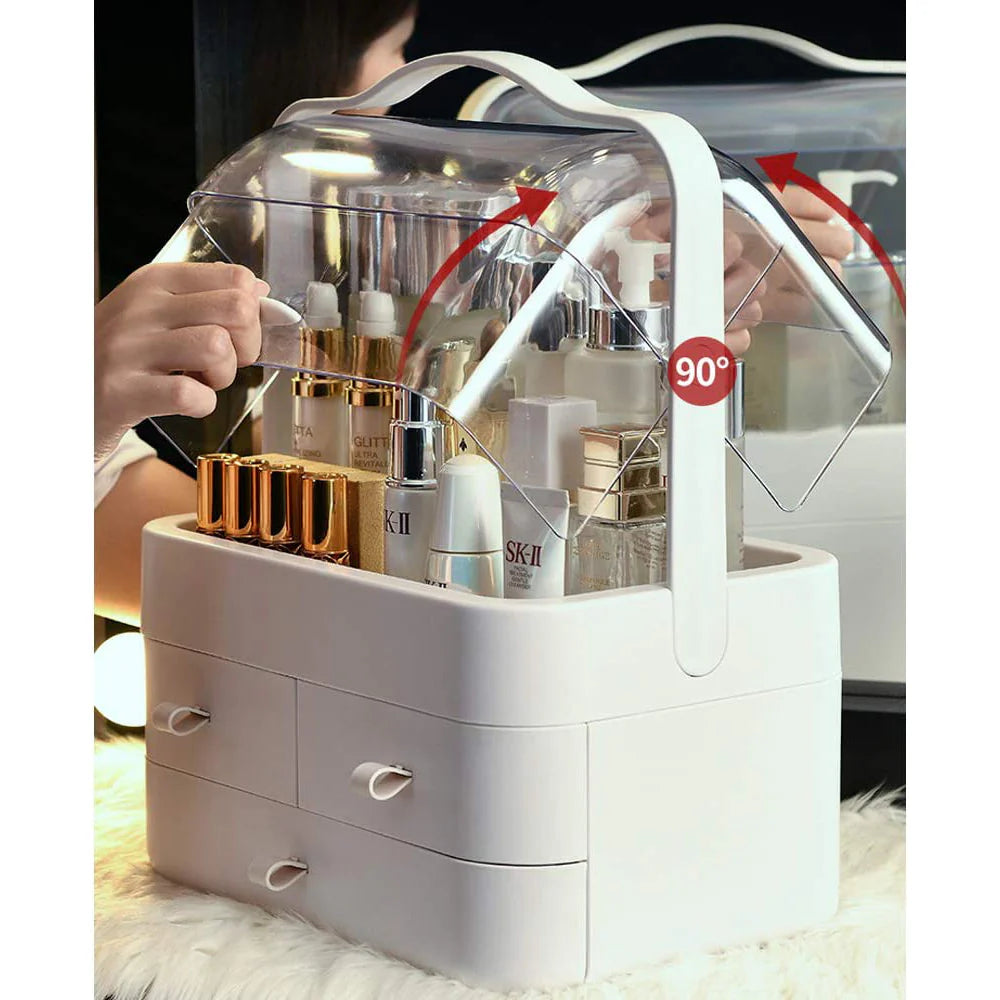 3-Drawer Dustproof Cosmetic and  Makeup Organizer HaveLock Shop