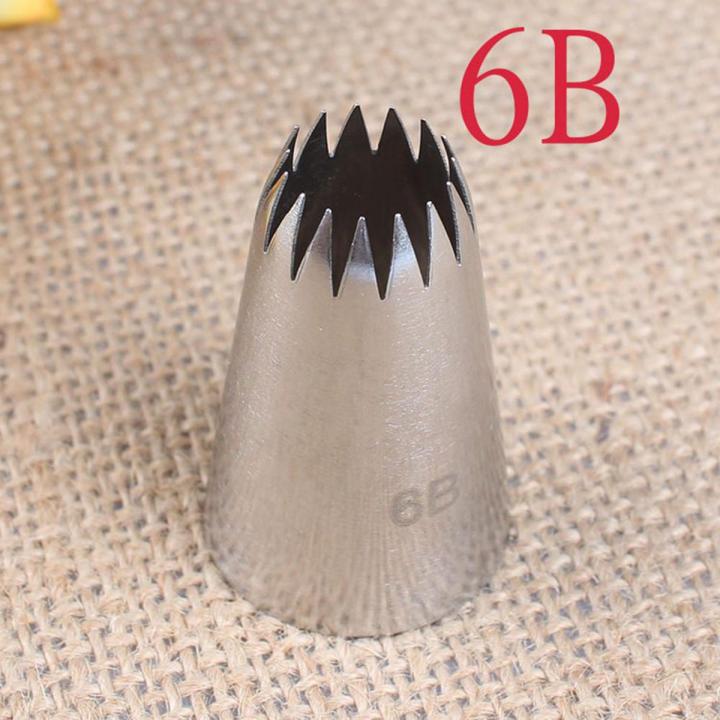 6B Stainless Steel Icing Nozzle Decor Tip Cake Baking Pastry Making Tool HaveLock Shop