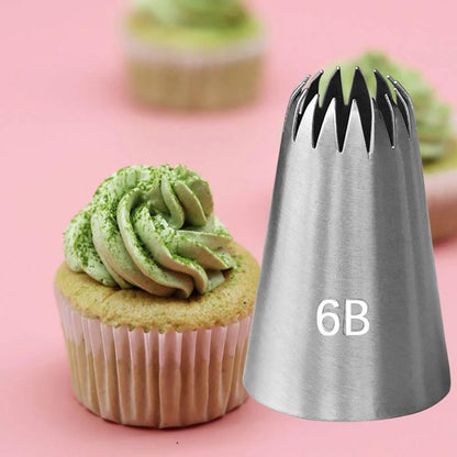 6B Stainless Steel Icing Nozzle Decor Tip Cake Baking Pastry Making Tool HaveLock Shop