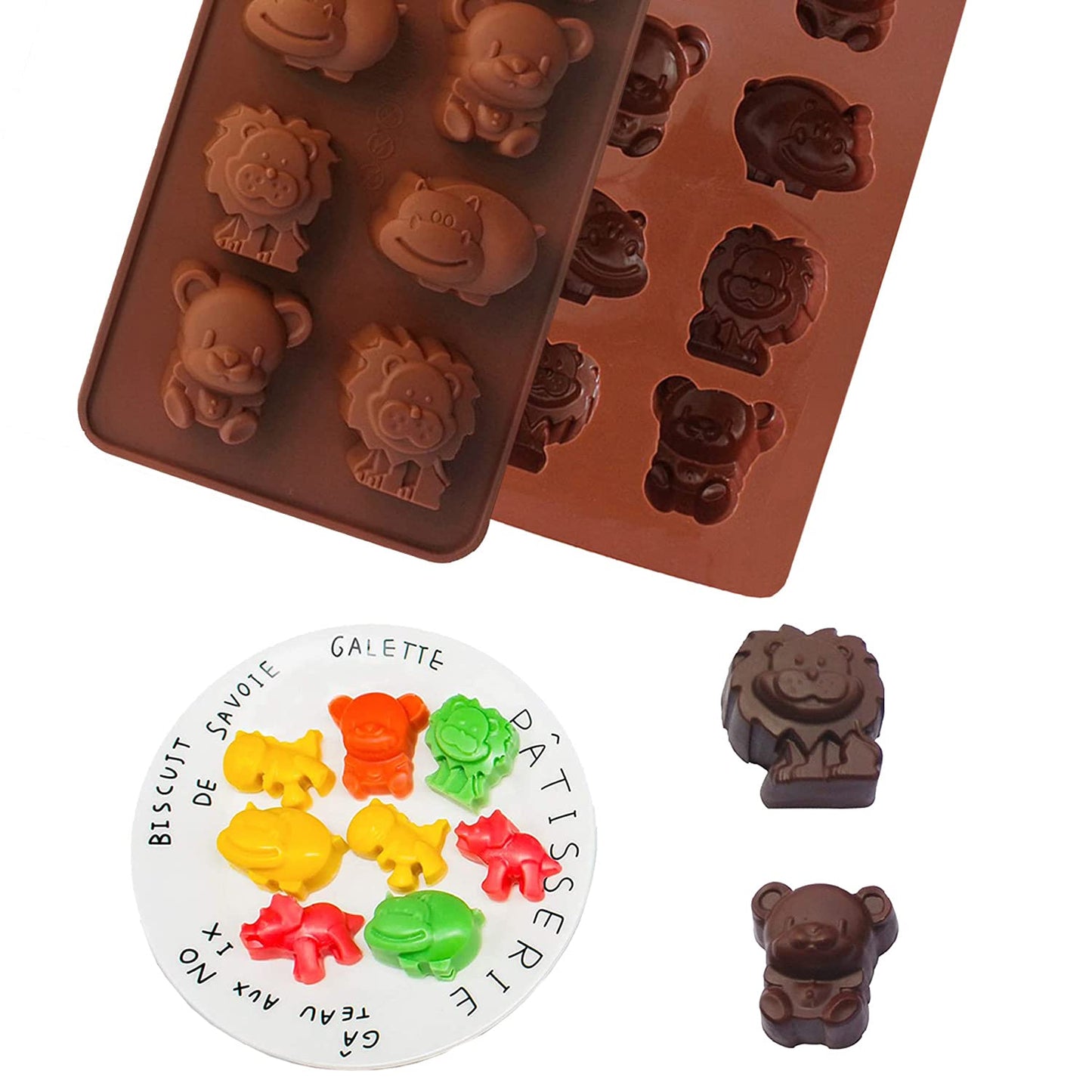 Animal Shape Silicone Chocolate Mold 6 Cavity HaveLock Shop