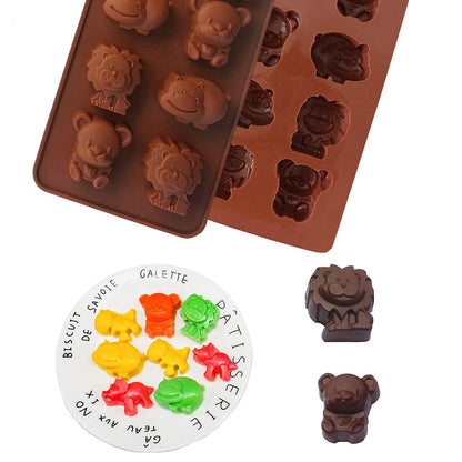 Animal Shape Silicone Chocolate Mold 6 Cavity HaveLock Shop