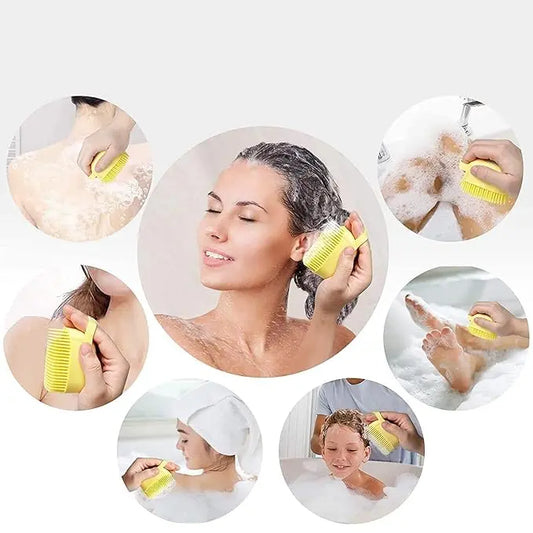 Silicon Body Scrub Brush With Soap Dispencer