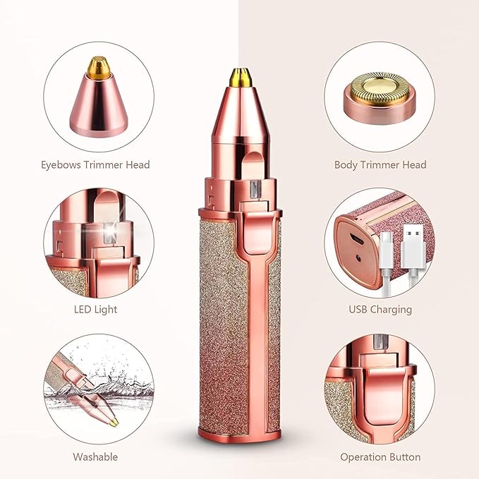 Blawless Rechargeable 2 in 1 Eyebrow And facial Trimmer HaveLock Shop