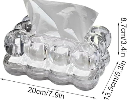 Clear Acrylic Bubble Tissue Box HaveLock Shop