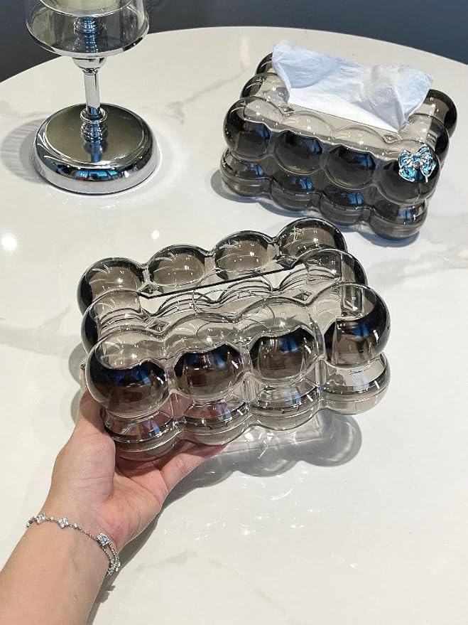 Clear Acrylic Bubble Tissue Box HaveLock Shop