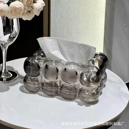 Clear Acrylic Bubble Tissue Box HaveLock Shop