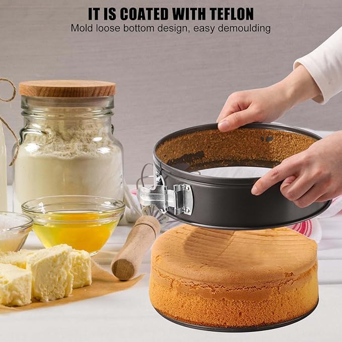 CAKE PAN SET 3PCS HEART, SQUARE, ROUND