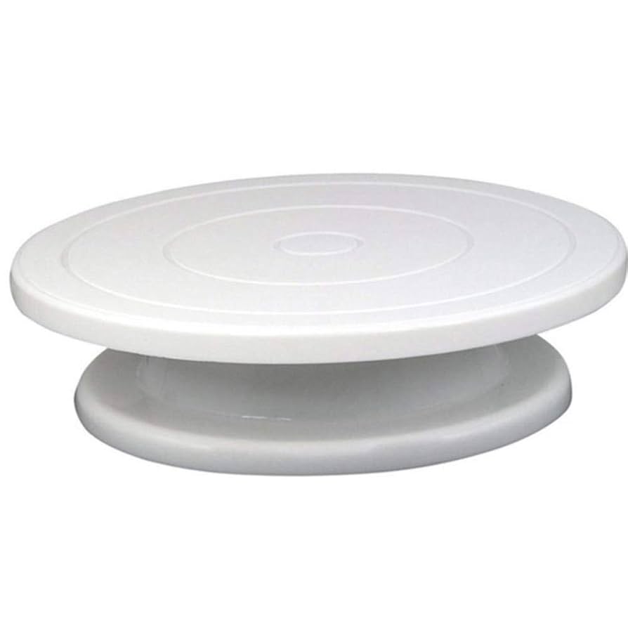 Cake table Plastic Cake Turntable Rotating Anti-skid Round Cake Decorating Stand HaveLock Shop