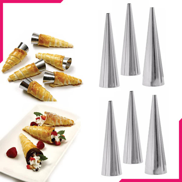 Stainless Steel Cream Roll Cones 6 Pcs HaveLock Shop
