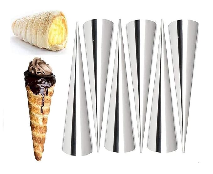 Stainless Steel Cream Roll Cones 6 Pcs HaveLock Shop