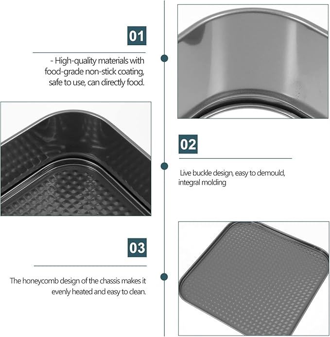 Cake pan set square