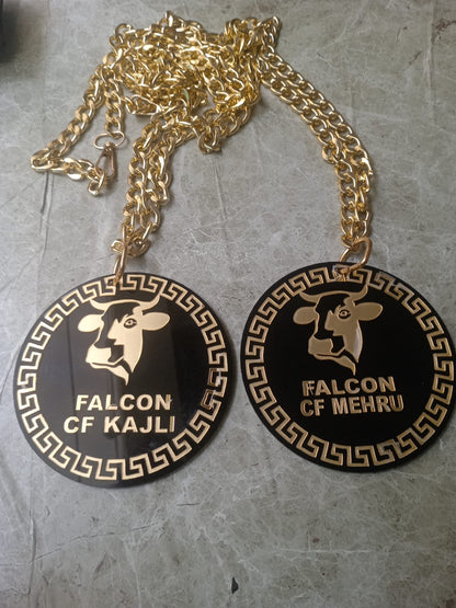 customized cow locket 