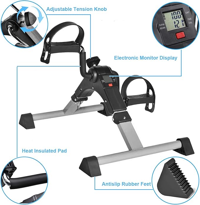 Mini Exercise Cycle with Meter, Exercise Bike - Foldable HaveLock Shop