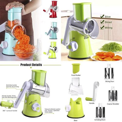3 in 1 Manual Tabletop Drum Grater HaveLock Shop