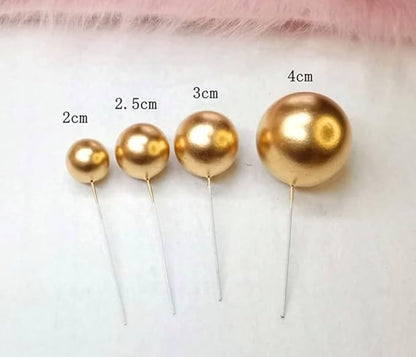 Artificial Golden Faux Ball Topper 20Pcs Set HaveLock Shop