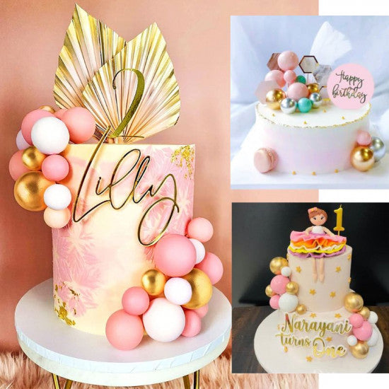 Artificial Baby Pink Faux Ball Topper 20Pcs Set HaveLock Shop