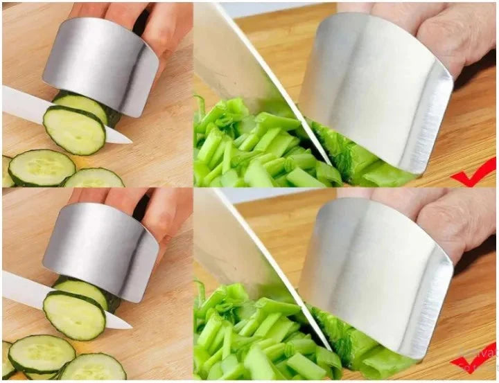 Stainless Steel Finger Guard – Portable Safe Vegetable Cutting Tool HaveLock Shop
