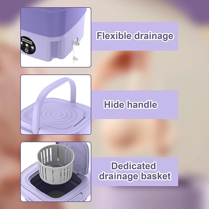 Portable Mini Folding Washing Machine HaveLock Shop