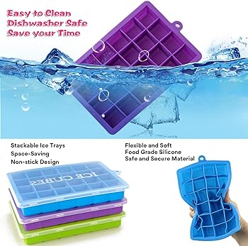 Silicone world 15 Grids Silicone Ice Cube Mold Trays HaveLock Shop