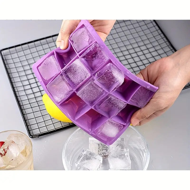Silicone world 15 Grids Silicone Ice Cube Mold Trays HaveLock Shop