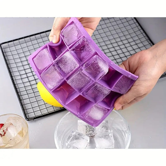 Silicone world 15 Grids Silicone Ice Cube Mold Trays HaveLock Shop