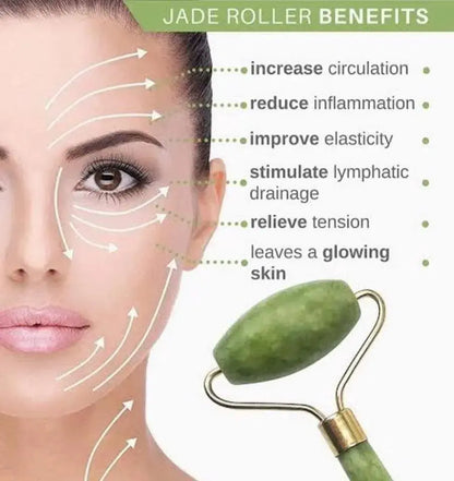 Jade Face Roller & GuaSha Stone