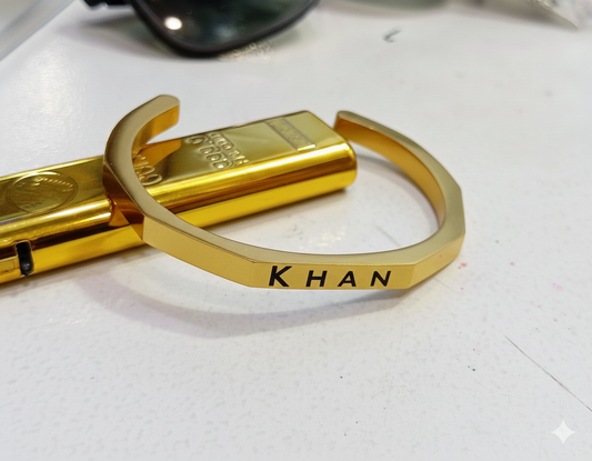 Customized Hexagon curve bangle HaveLock Shop