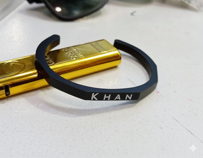 Customized Hexagon curve bangle HaveLock Shop