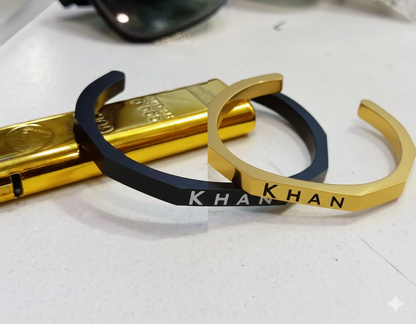 Customized Hexagon curve bangle HaveLock Shop