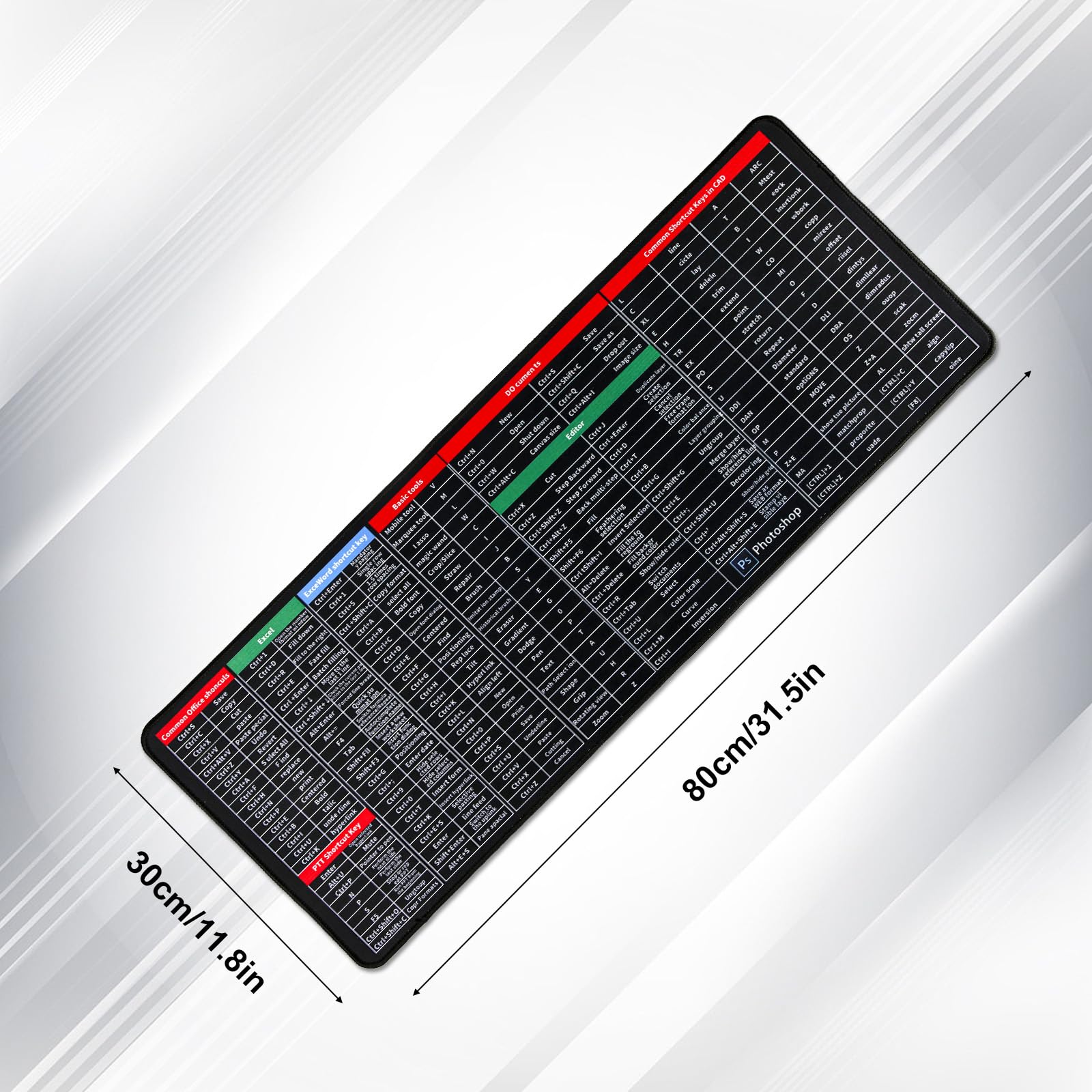 Non-Slip Keyboard Mat with Shortcuts KEY HaveLock Shop