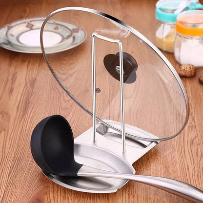 Stainless steel Lid and Spoon Stand HaveLock Shop