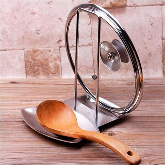 Stainless steel Lid and Spoon Stand HaveLock Shop