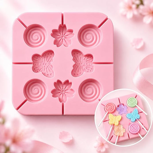 8 Cavity Silicone Lollipop Mould for Candy & Chocolate | Havelock