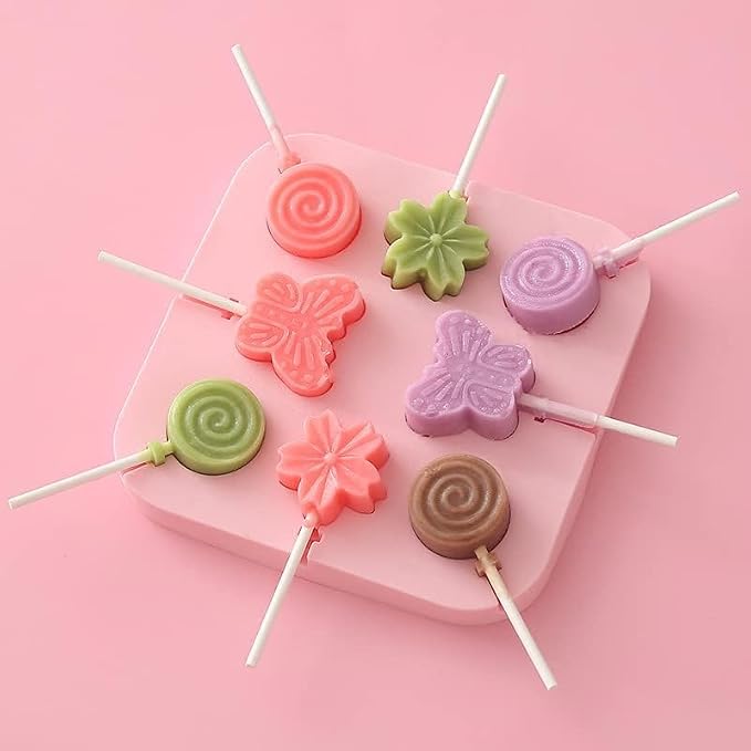 8 Cavity Silicone Lollipop Mould for Candy & Chocolate | Havelock